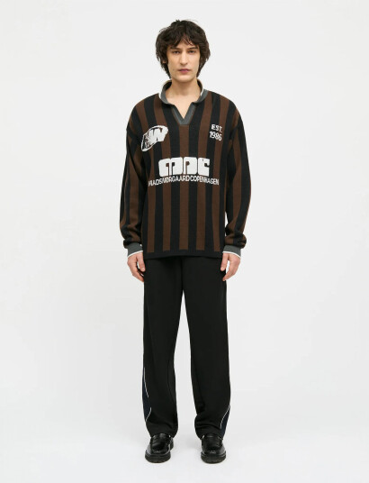 Mads Nørgaard Fancy Liam Football Knit - Black - M Mads Nørgaard Fancy Liam Football Knit - Black - M