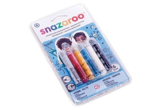 Snazaroo Ansiktfärg Adventure Stift 6st
