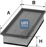 UFI 30.125.00 Luftfilter