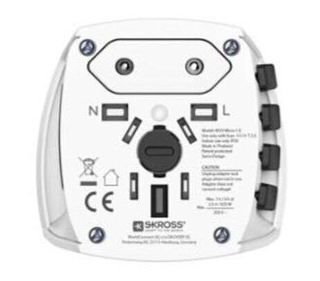 Hama MUV Micro Universell Strømpluggadapter Hvit