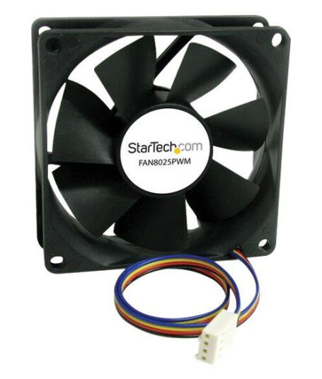 StarTech 80x25mm Computer Case Fan with PWM - Pulse Width Modulation Connector - computer cooling Fan - 80mm Fan - pwm Fan (FAN8025PWM) - StarTech 80x25mm Computer Case Fan with PWM - Pulse Width Modulation Connector - computer cooling Fan - 80mm Fan - pwm Fan (FAN8025PWM) -