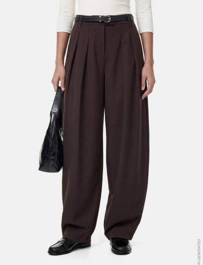 Pieces Pcolivia Barrel Pants Wvn D2D Bc Brown XL