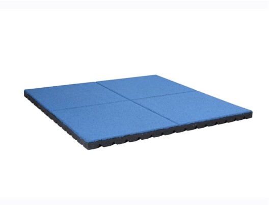 Fallmatte 45mm/Fallhøyde 1,51m EPDM 1x1m Blå Fallmatte 45mm/Fallhøyde 1,51m EPDM 1x1m Blå