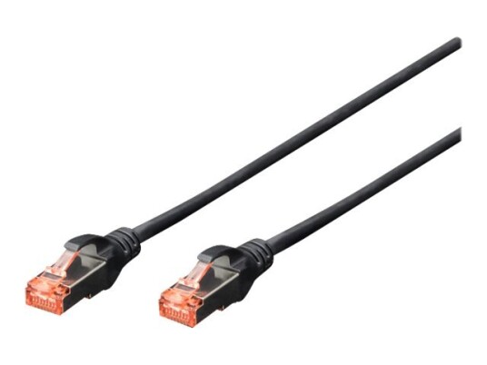 Digitus Professional Koblingskabel Rj-45 Hann Til Rj-45 Hann 5 M Sftp Pimf Cat 6E Ieee 802.3 Halogenfri Formstøpt Uten Hindringer Svart En Pakke 10