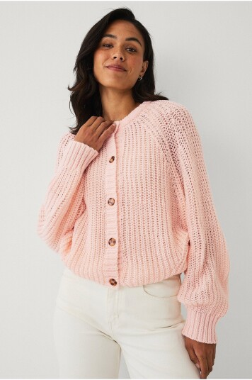 Ellos Collection Kardigan med raglanermer Rosa