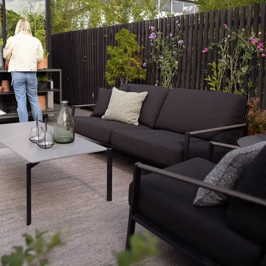 Brafab Lyra sofa Svart / Teddy black