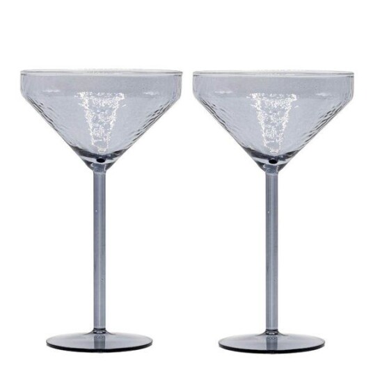 Brût Claude cocktailglass 25 cl 2 stk grå Brût Claude cocktailglass 25 cl 2 stk grå