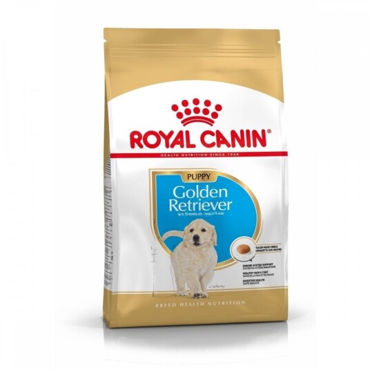 Royal Canin Golden Retriever Valp Tørrfôr 12 kg med Hundefôr for Hud, Pels, Mage og Tannpleie