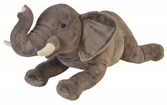 Wild Republic Cuddlekins Jumbo Kosedyr   76 cm   Elefant