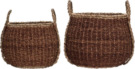 House Doctor Rangi Oppbevaringskurv 2 pk Brun