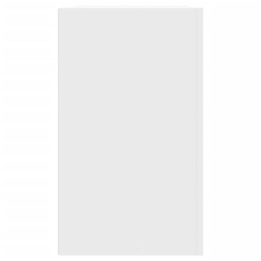 Veggskap hvit 75x35x60 cm konstruert tre