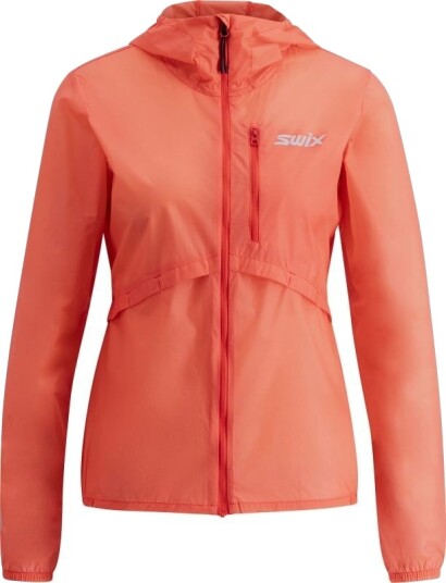 Swix Women's Pace Wind Light Hooded Jacket L, Cayenne