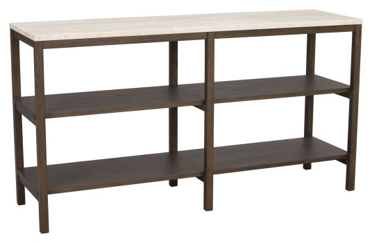 Rowico Home Orwel Reliefbord, Beige travertin, Brun eik, 140xH75 Unoliving 1742561-01-0 1729652-02-0