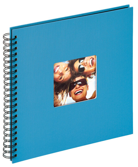 Walther Fun Spiralalbum Havblå - 30x30 Cm (50 Svarte Sider / 25 Ark)