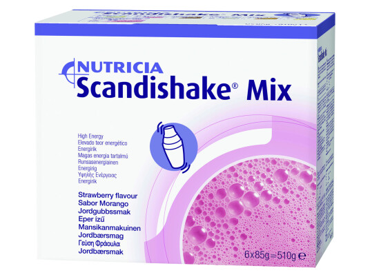 Gram Scandishake Mix Jordbær, 6x85 gram