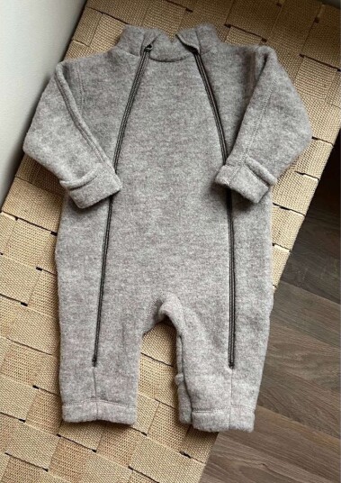 Joha Ull Ulldress M/ Glidelås - 100% Merino - Sesam Mel.