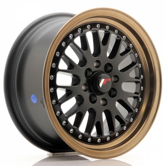 Japan Racing Jr10 Matt Black Bronze Lip 7x15 4x100 ET30 B74.1