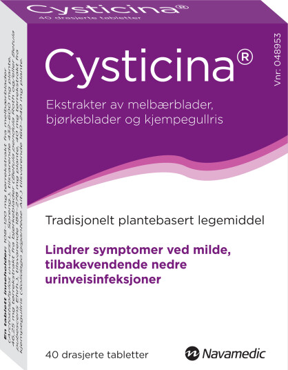Cysticina Tabletter, 40 stk. Cysticina Tabletter, 40 stk.