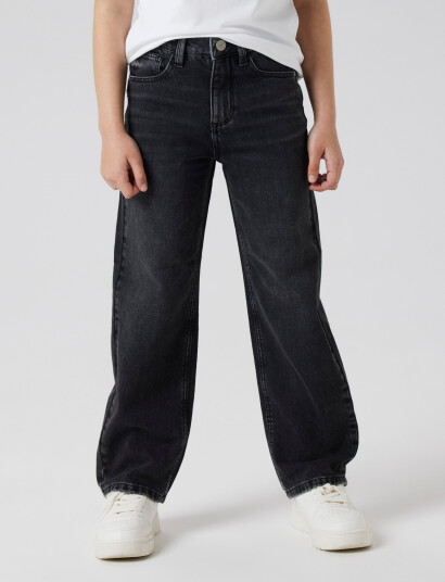 name it Nkfrose Hw Straight Jeans 9222-Rm Noos Black 164