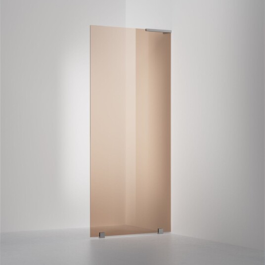INR Iconic Nordic Rooms Dusjvegg ARC 20 Original Skjermvegg Måltilpasset Brushed Stainless / Høyre Bronse Glass