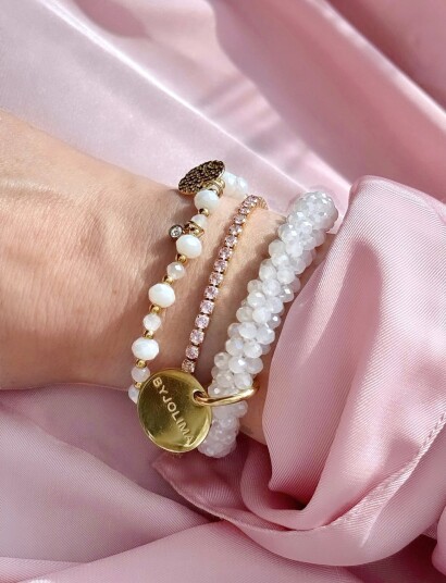 By Jolima Candy Bracelet White ONE SIZE By Jolima Candy Bracelet White ONE SIZE