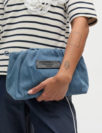 Mads Nørgaard Denimi Moxie Clutch Bag Blue ONE SIZE