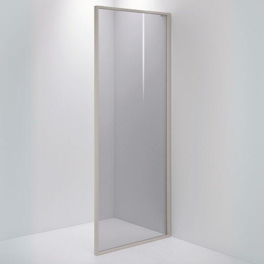 INR Iconic Nordic Rooms Dusjvegg Edge 20 Måltlpasset / Stone Grått Glass