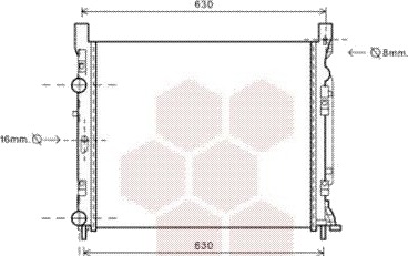 VAN WEZEL 43002470 Radiator motorkjøling VAN WEZEL 43002470 Radiator motorkjøling