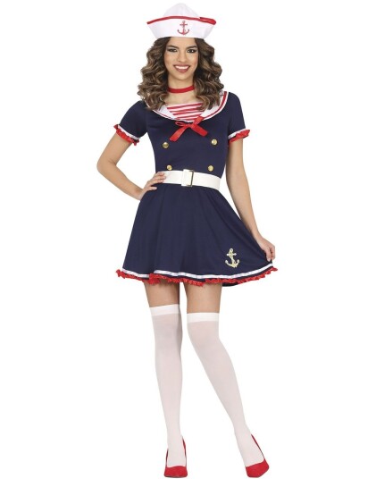 Sailor Girl Matroskostyme Kostyme til Dame Large Sailor Girl Matroskostyme Kostyme til Dame Large