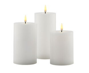 Sirius Sille Exclusive LED kubbelys, batteri, Ø7,5xH10/12,5/15