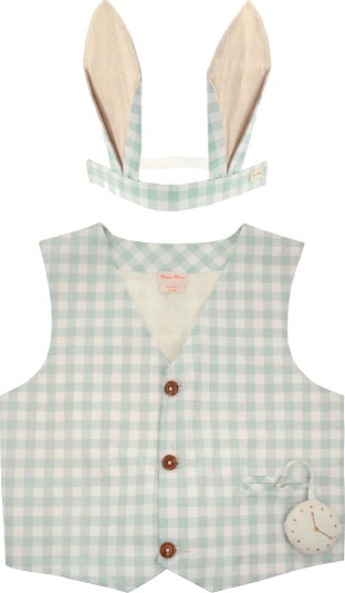Meri Meri Kostymer Gingham Bunny Meri Meri OneSize Kostymer Blå Grønn Hvit 225873-NC