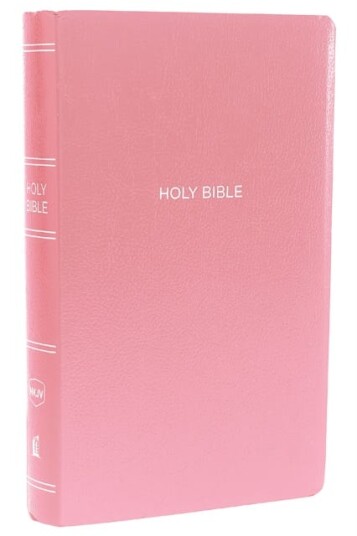 NKJV, Gift and Award Bible, LeatherLook, Pink, Red Letter, Comfort Print Holy Bible, New King James Version