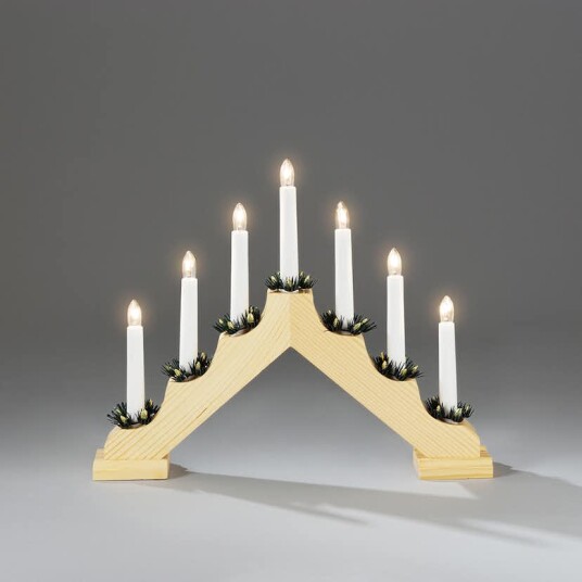 Adventstake Gnosjö Konstsmide 7L med Mansjetter H30