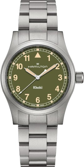 Hamilton Herreklokke H69401160 Khaki Field Grønn/Stål Ø38 mm Hamilton Herreklokke H69401160 Khaki Field Grønn/Stål Ø38 mm