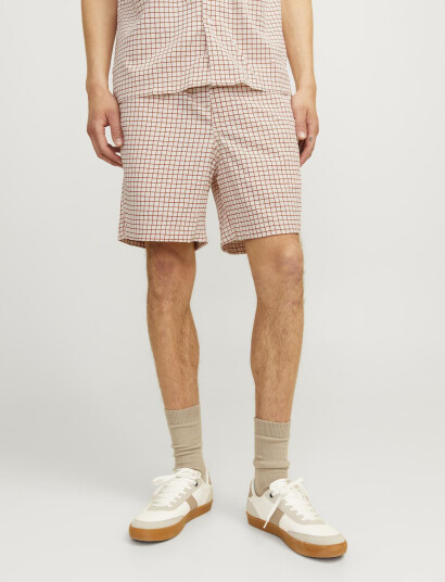 Jack & Jones Jpstjaiden Jjjacquard Jogger Short Styd - Cream - XXL