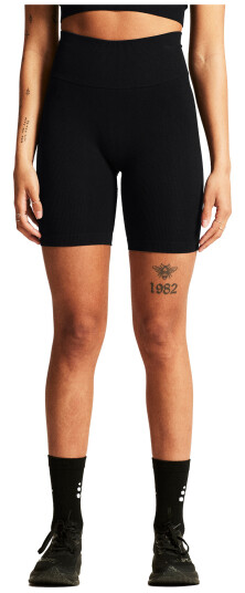 Collective Rib Short Tights W Black XS/S