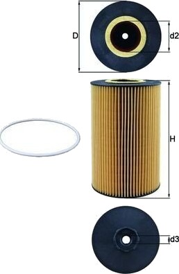 Oljefilter MAHLE ORIGINAL OX 425D
