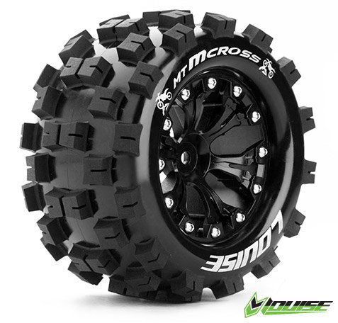 LouiseRC 3274BH Tire & Wheel MT-MCROSS 2,8" Black 1/2-Offset 2