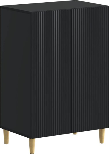 vidaXL Sko Skap ARNHEM 59,5 x 39,5 x 90 cm Konstruert tre Svart