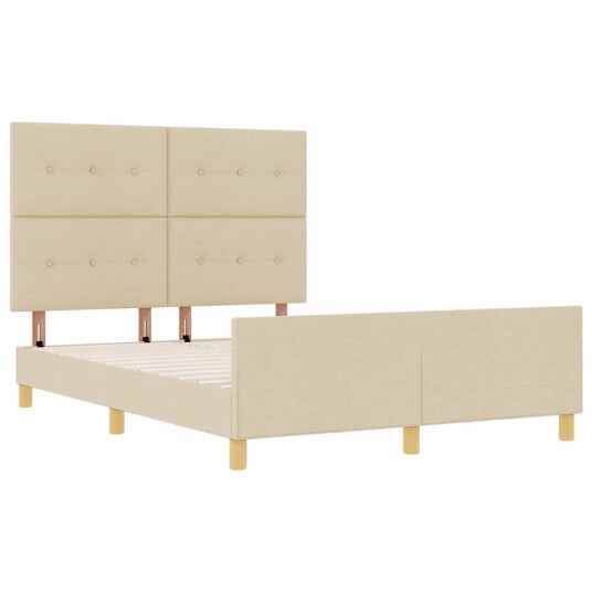 Sengramme Krem 140x190 cm Stoff