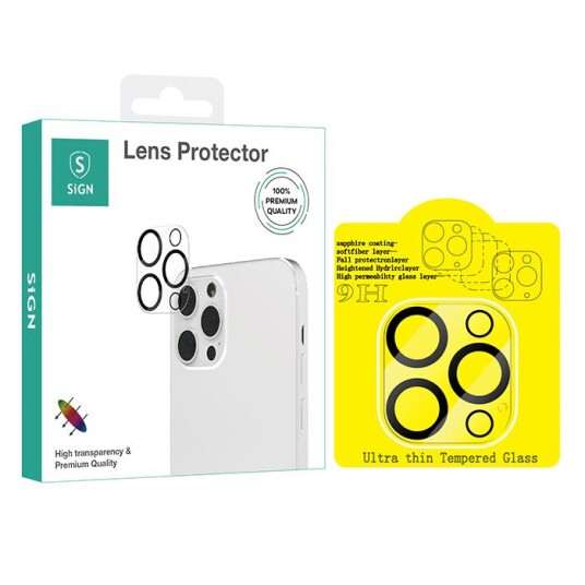 SIGN iPhone 13 Pro/Max Lens Protector Tempered Glass SIGN iPhone 13 Pro/Max Lens Protector Tempered Glass