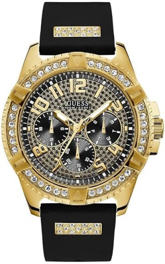 Guess Herreklokke W1132G1 Sort/Gulltonet stål Ø48 mm