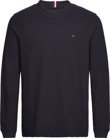 Tommy Hilfiger Textured Ls Tee Navy S
