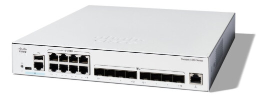 Cisco Catalyst 1300-16Xts - Switch - L3 - Smart - 8 X 10Gbase-T + 8 X 10 Gigabit Sfp+ - Rackmonterbar