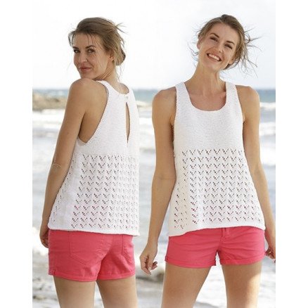 Holiday Bliss by DROPS Design Topp Strikkeoppskrift str S XXXL