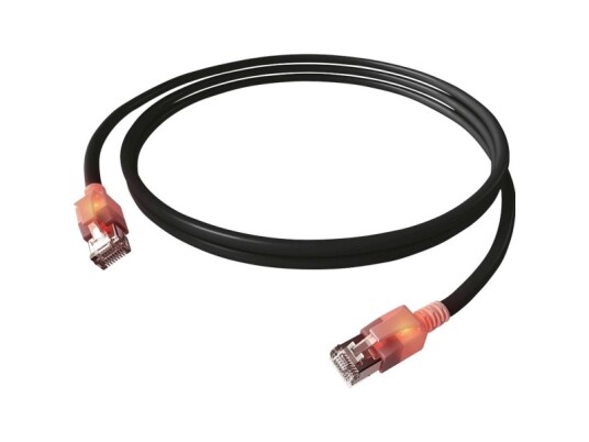 Easylan Cs1osadad0100 Rj45 Netværkskabel Patchkabel Cat 6A S/Ftp 10 M Sort Dobbeltskærmet Halogenfri Flammehæmmende 1 Stk CS1OSADAD0100