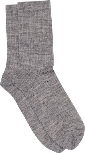 mp Denmark Wool Rib Socks GREY MELANGE 44/46 mp Denmark Wool Rib Socks GREY MELANGE 44/46