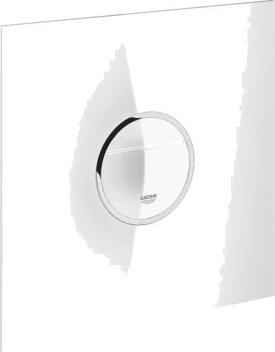 Grohe Veris Betjeningsplate 200x200 mm LED 2-skyll Glass Månehvit
