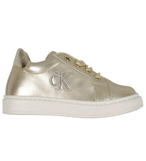 Calvin Klein Sko Low Cut Lace Up Platina 25 Sko Metallic