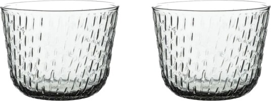Marimekko Syksy drikkeglass 2dl 2-pack Mistey grey